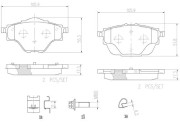 P61124N Sada brzdových destiček, kotoučová brzda PRIME LINE - Ceramic BREMBO