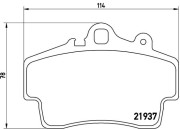 P 65 007 Sada brzdových destiček, kotoučová brzda PRIME LINE BREMBO