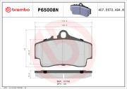 P65008N Sada brzdových destiček, kotoučová brzda PRIME LINE - Ceramic BREMBO