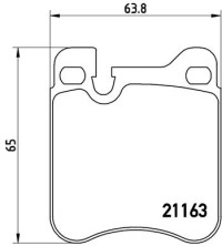 P 65 010 Sada brzdových destiček, kotoučová brzda PRIME LINE BREMBO