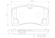 P65012N Sada brzdových destiček, kotoučová brzda BREMBO NAO LINE BREMBO