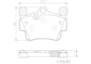 P65015N Sada brzdových destiček, kotoučová brzda PRIME LINE - Ceramic BREMBO