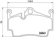 P 65 028 Sada brzdových destiček, kotoučová brzda PRIME LINE BREMBO