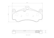 P65034N Sada brzdových destiček, kotoučová brzda PRIME LINE - Ceramic BREMBO