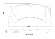 P65047N Sada brzdových destiček, kotoučová brzda PRIME LINE - Ceramic BREMBO