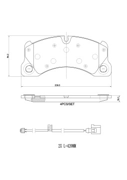 P 65 049 Sada brzdových destiček, kotoučová brzda PRIME LINE BREMBO