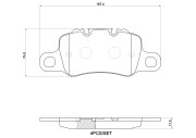 P 65 055 Sada brzdových destiček, kotoučová brzda PRIME LINE BREMBO