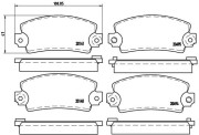 P 68 001 Sada brzdových destiček, kotoučová brzda PRIME LINE BREMBO