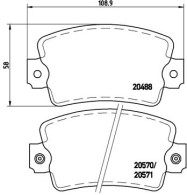 P 68 007 Sada brzdových destiček, kotoučová brzda PRIME LINE BREMBO