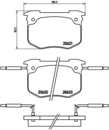 P 68 011 Sada brzdových destiček, kotoučová brzda PRIME LINE BREMBO