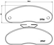 P 68 013 Sada brzdových destiček, kotoučová brzda PRIME LINE BREMBO