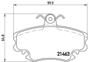 P68038N Sada brzdových destiček, kotoučová brzda PRIME LINE - Ceramic BREMBO