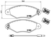 P 68 042 Sada brzdových destiček, kotoučová brzda PRIME LINE BREMBO