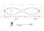 P68042N Sada brzdových destiček, kotoučová brzda PRIME LINE - Ceramic BREMBO