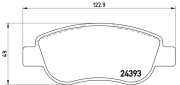 P 68 049 Sada brzdových destiček, kotoučová brzda PRIME LINE BREMBO