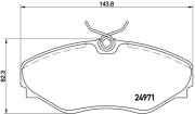 P 68 055 Sada brzdových destiček, kotoučová brzda PRIME LINE BREMBO