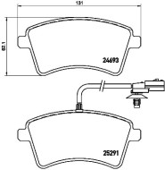 P 68 058 Sada brzdových destiček, kotoučová brzda PRIME LINE BREMBO