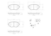 P68073N BREMBO sada brzdových platničiek kotúčovej brzdy P68073N BREMBO