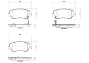 P68078N Sada brzdových destiček, kotoučová brzda PRIME LINE - Ceramic BREMBO