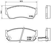 P 79 005 Sada brzdových destiček, kotoučová brzda PRIME LINE BREMBO