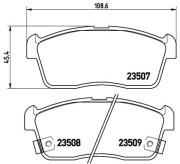 P 79 012 Sada brzdových destiček, kotoučová brzda PRIME LINE BREMBO