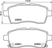 P 79 037 Sada brzdových destiček, kotoučová brzda PRIME LINE BREMBO