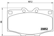 P 83 006 Sada brzdových destiček, kotoučová brzda PRIME LINE BREMBO