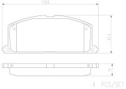 P83011N Sada brzdových destiček, kotoučová brzda PRIME LINE - Ceramic BREMBO