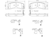 P83015N Sada brzdových destiček, kotoučová brzda PRIME LINE - Ceramic BREMBO