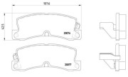 P 83 017 Sada brzdových destiček, kotoučová brzda PRIME LINE BREMBO