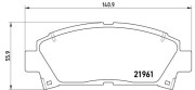 P 83 028 Sada brzdových destiček, kotoučová brzda PRIME LINE BREMBO