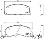 P 83 029 Sada brzdových destiček, kotoučová brzda PRIME LINE BREMBO