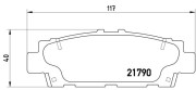 P 83 032 Sada brzdových destiček, kotoučová brzda PRIME LINE BREMBO