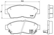 P 83 034 Sada brzdových destiček, kotoučová brzda PRIME LINE BREMBO