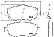 P 83 037 Sada brzdových destiček, kotoučová brzda PRIME LINE BREMBO