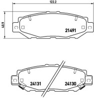 P 83 038 Sada brzdových destiček, kotoučová brzda PRIME LINE BREMBO