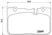 P 83 039 Sada brzdových destiček, kotoučová brzda PRIME LINE BREMBO