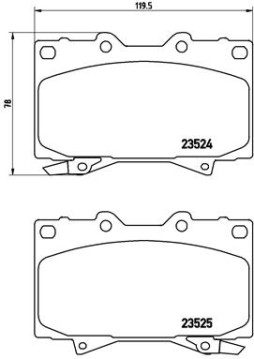 P 83 048 Sada brzdových destiček, kotoučová brzda PRIME LINE BREMBO