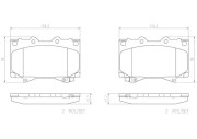 P83048N Sada brzdových destiček, kotoučová brzda PRIME LINE - Ceramic BREMBO