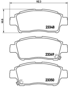 P 83 050 Sada brzdových destiček, kotoučová brzda PRIME LINE BREMBO