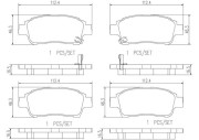 P83050N Sada brzdových destiček, kotoučová brzda PRIME LINE - Ceramic BREMBO