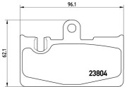 P 83 059 Sada brzdových destiček, kotoučová brzda PRIME LINE BREMBO