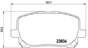 P 83 061 Sada brzdových destiček, kotoučová brzda PRIME LINE BREMBO