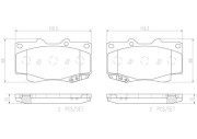 P83069N Sada brzdových destiček, kotoučová brzda PRIME LINE - Ceramic BREMBO