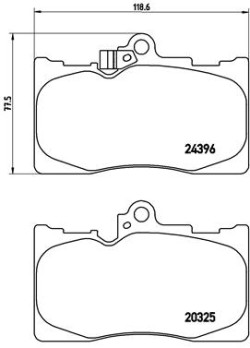 P 83 072 Sada brzdových destiček, kotoučová brzda PRIME LINE BREMBO