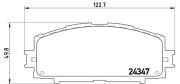 P 83 086 Sada brzdových destiček, kotoučová brzda PRIME LINE BREMBO