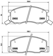 P 83 093 Sada brzdových destiček, kotoučová brzda PRIME LINE BREMBO