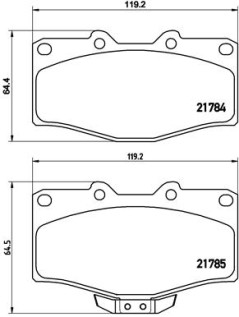 P 83 095 Sada brzdových destiček, kotoučová brzda PRIME LINE BREMBO