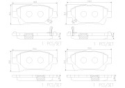 P83097N Sada brzdových destiček, kotoučová brzda PRIME LINE - Ceramic BREMBO