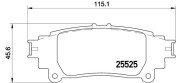 P 83 132 Sada brzdových destiček, kotoučová brzda PRIME LINE BREMBO